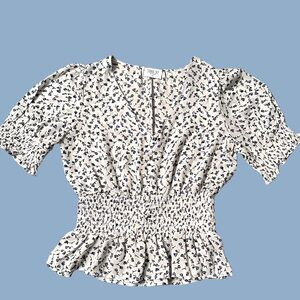 Sienna Sky White Floral Blouse